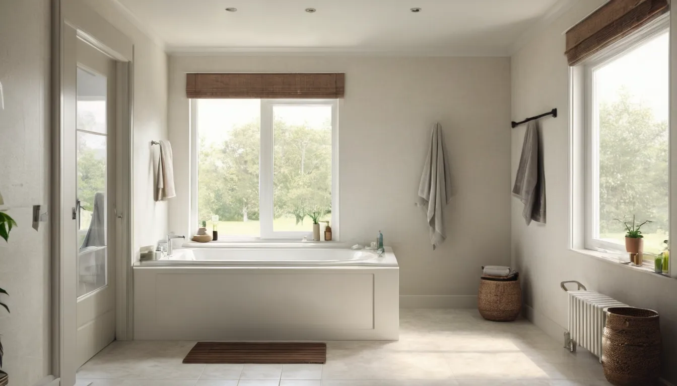 A local provider helping a smiling older homeowner look at a walk-in tub in a bright bathroom near Gary